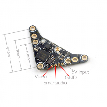 Nadajnik wideo VTX HappyModel OVX303 5.8G 300mW OpenVTX